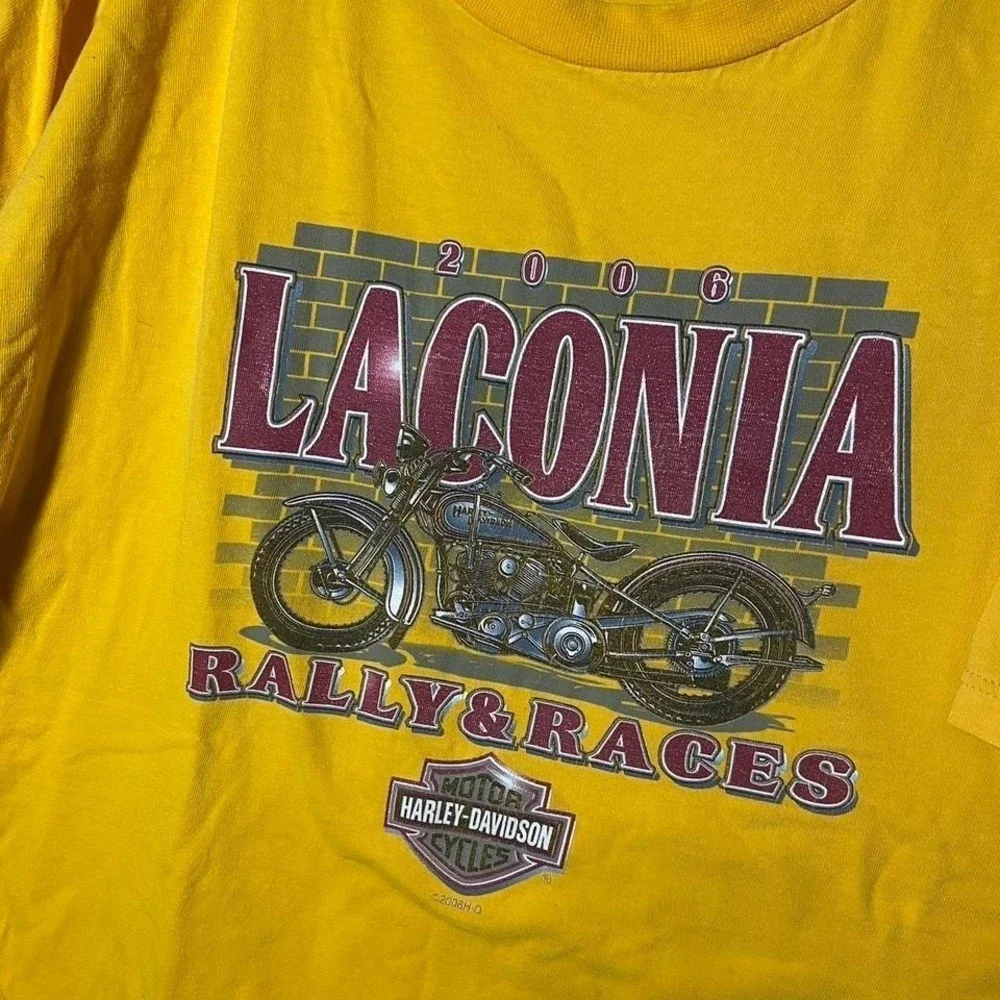 harley‎ davidson shirt size XL yellow motorcycle grunge biker harley